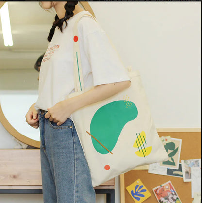 Canvas Shoulder Bag - Artistic Tote Bag