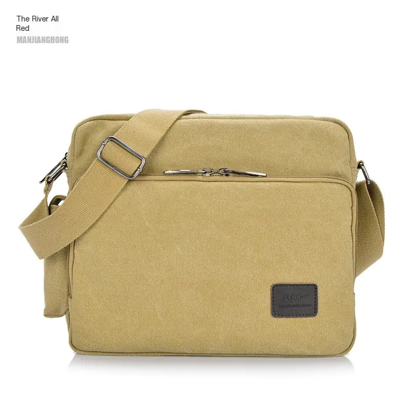 Vintage Canvas Crossbody Bag for Men