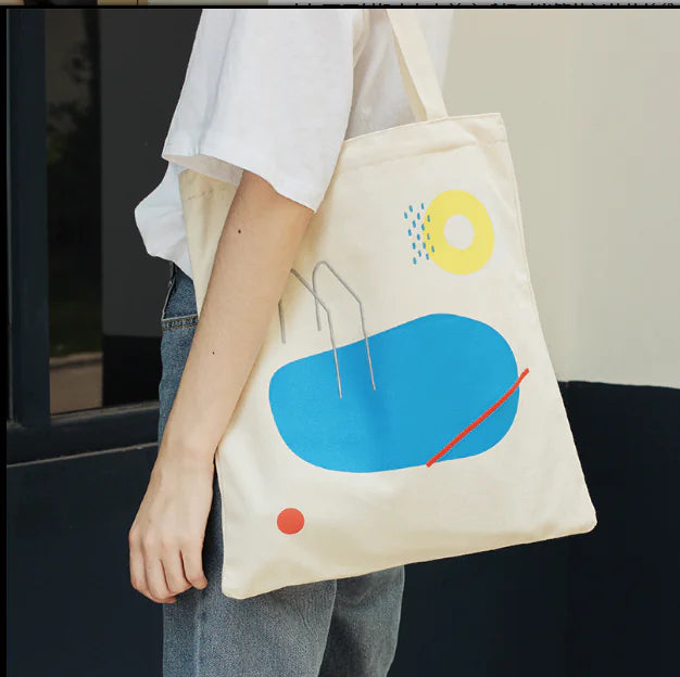 Canvas Shoulder Bag - Artistic Tote Bag