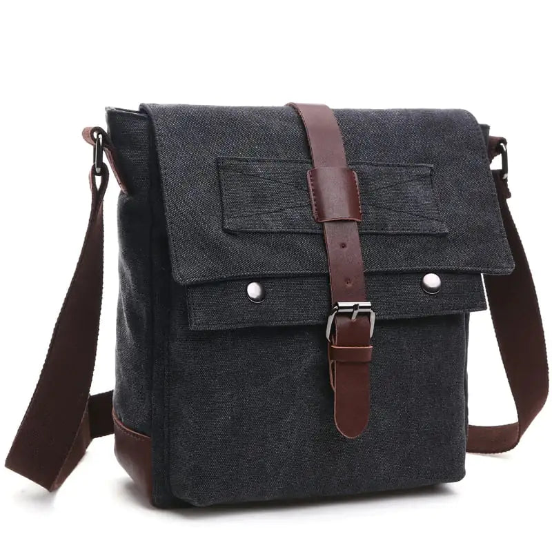 Korean Fashion Casual Canvas Crossbody Bag for Men