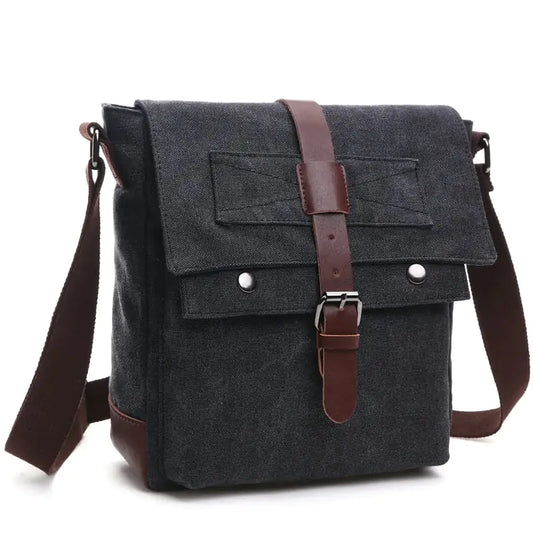 Korean Fashion Casual Canvas Crossbody Bag for Men