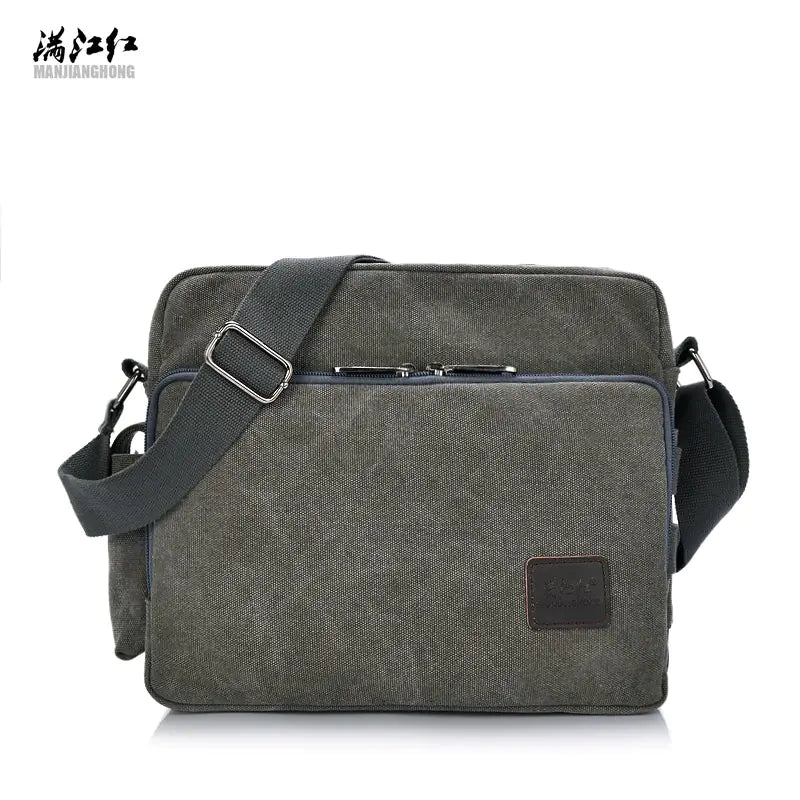 Vintage Canvas Crossbody Bag for Men