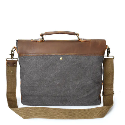 Canvas Crossbody Bag - Vintage Men's Bag