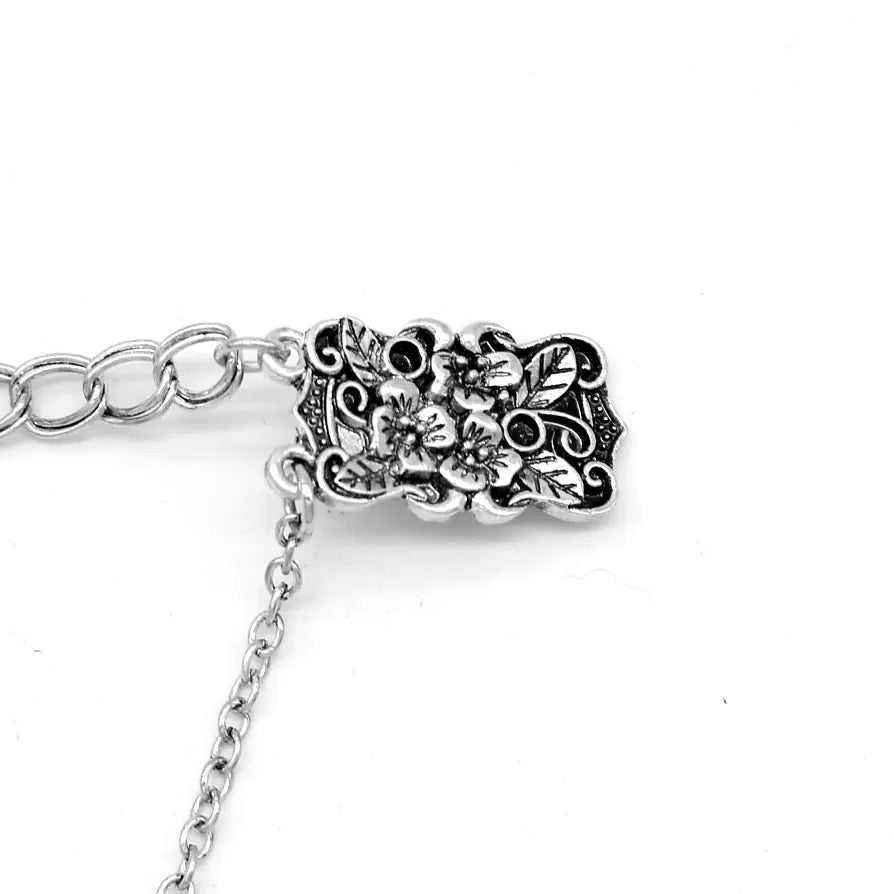 Fashion Vintage Floral Silver Brooch for Shirts and Scarves