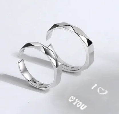 925 Silver Projection Ring for Couples (One Piece)