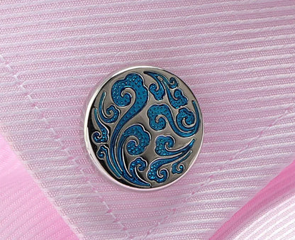 Men's Crystal Lapel Pin Fashionable Suit Brooch