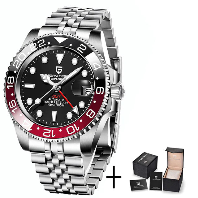 Calendar Luminous Men's Stainless Steel Watch