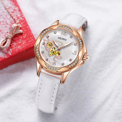 Women's Swiss Waterproof Mechanical Watch with Luminous Feature