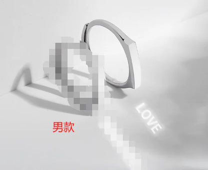 925 Silver Projection Ring for Couples (One Piece)