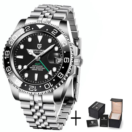 Calendar Luminous Men's Stainless Steel Watch