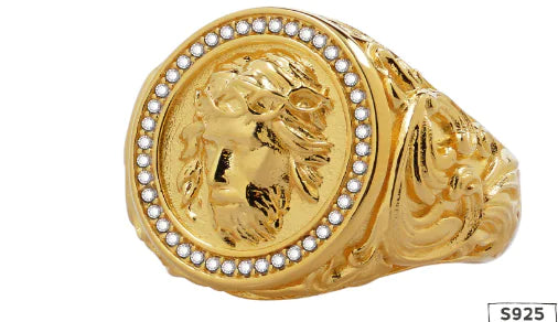 Adjustable Engraved Ring for Men's Fashion