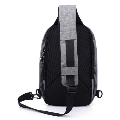 Waterproof USB Multi-Layer Crossbody Bag for Men