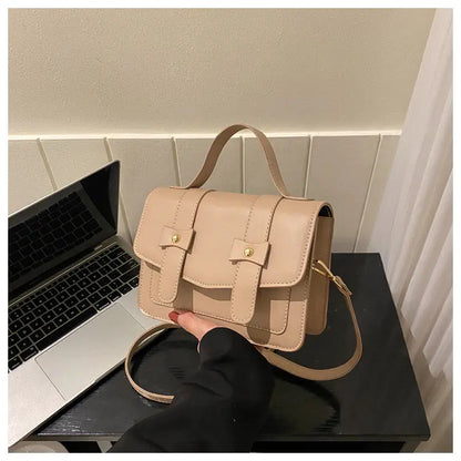 Retro Casual Crossbody Bag with Simple Texture