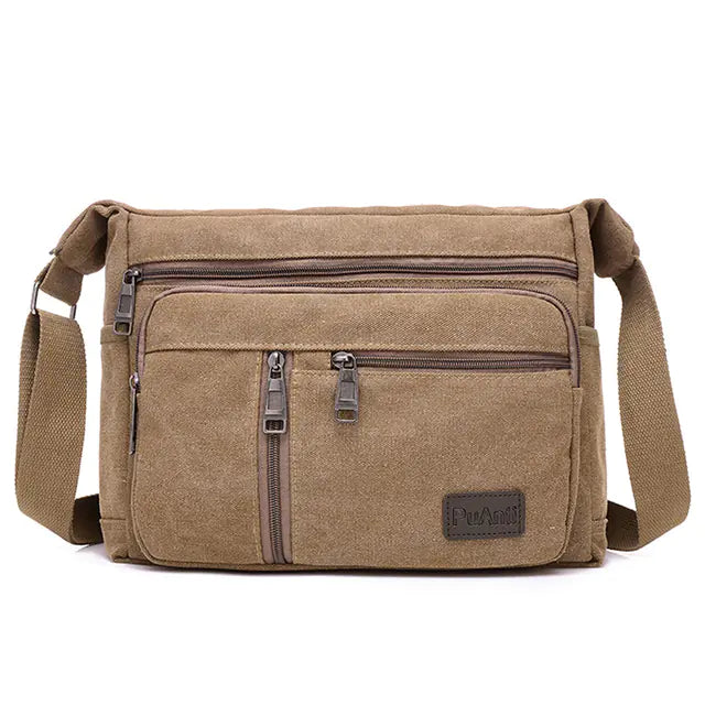 Quality Canvas Crossbody Travel Bag for Men