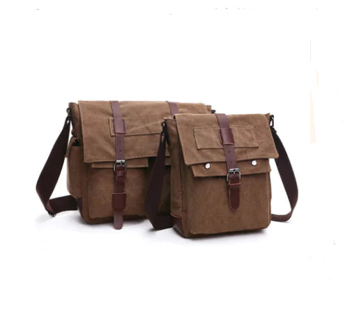Korean Fashion Casual Canvas Crossbody Bag for Men