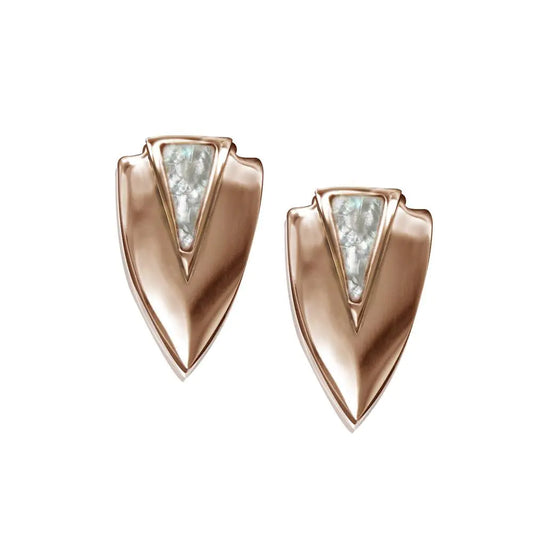Rose Chevron Earrings - Trendy Affordable Jewelry | Aethel Adorn
