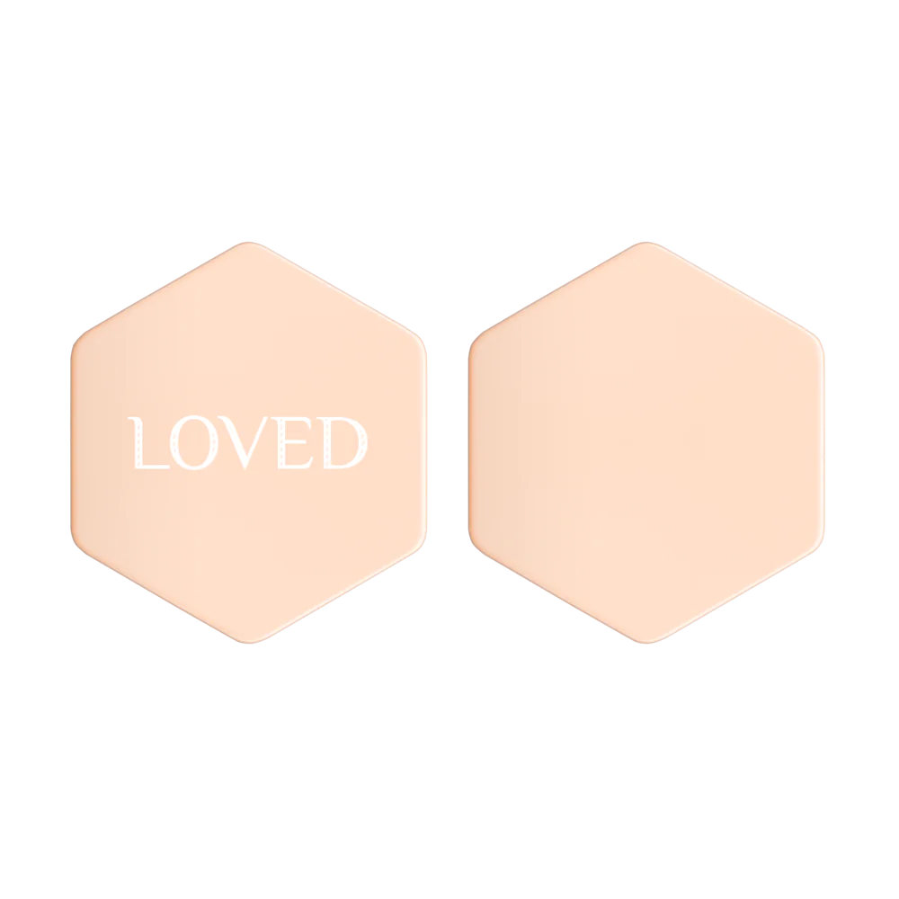 Sterling Silver Hexagon Stud Earrings