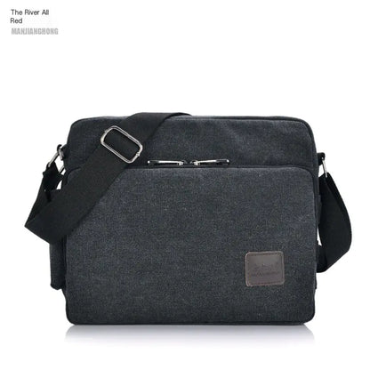 Vintage Canvas Crossbody Bag for Men
