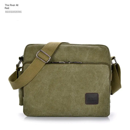 Vintage Canvas Crossbody Bag for Men
