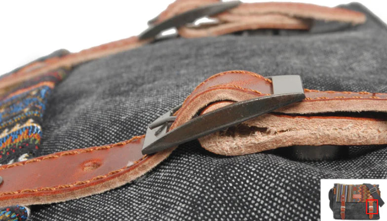 Retro Style Leather Crossbody Bag for Men