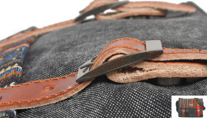 Retro Style Leather Crossbody Bag for Men