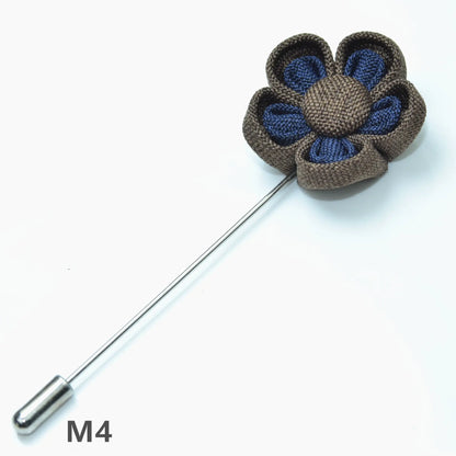 Floral Brooch for Hanfu - Two Color Petals Design