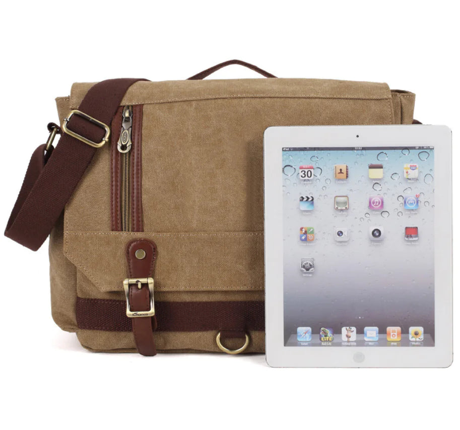 Retro Canvas Messenger Bag for Men - FG264