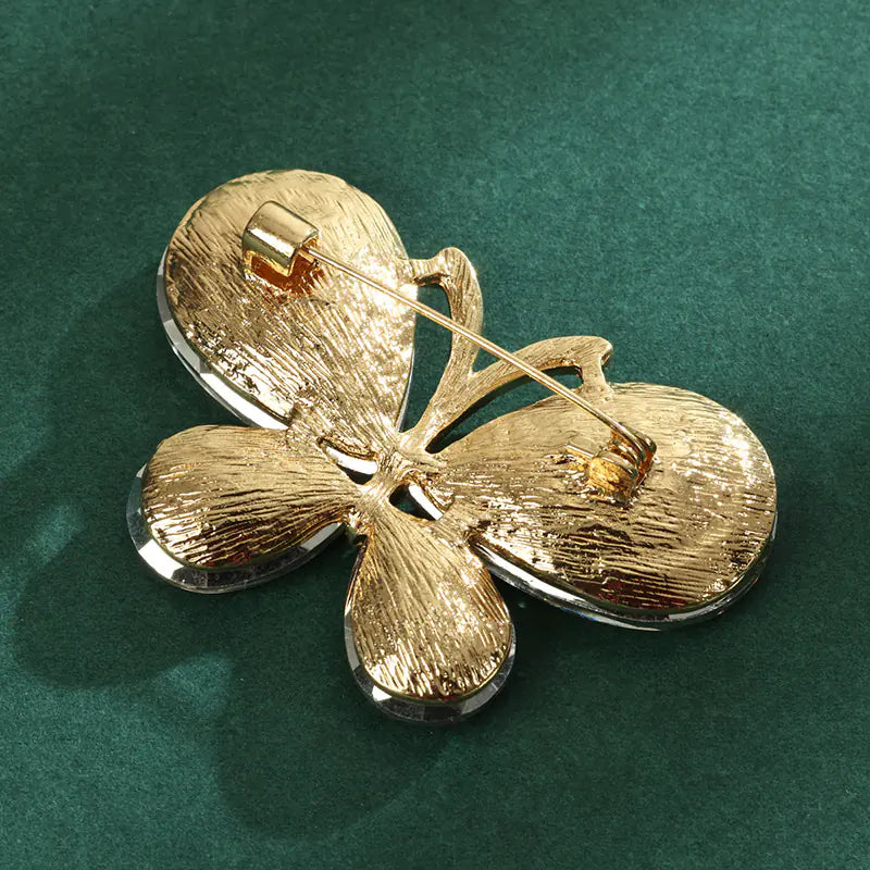 Luxury Animal Rhinestone Butterfly Brooch for Women