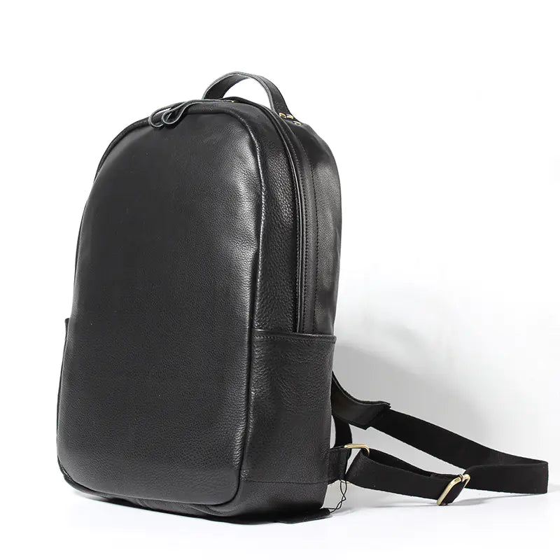 Genuine Leather Double Shoulder Bag for Men