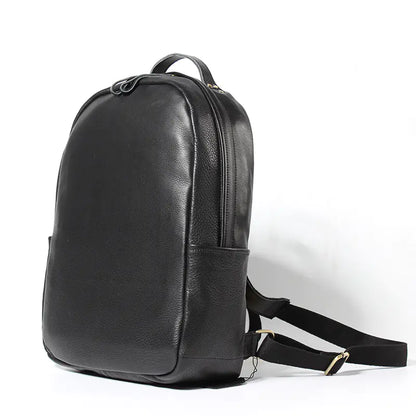 Genuine Leather Double Shoulder Bag for Men