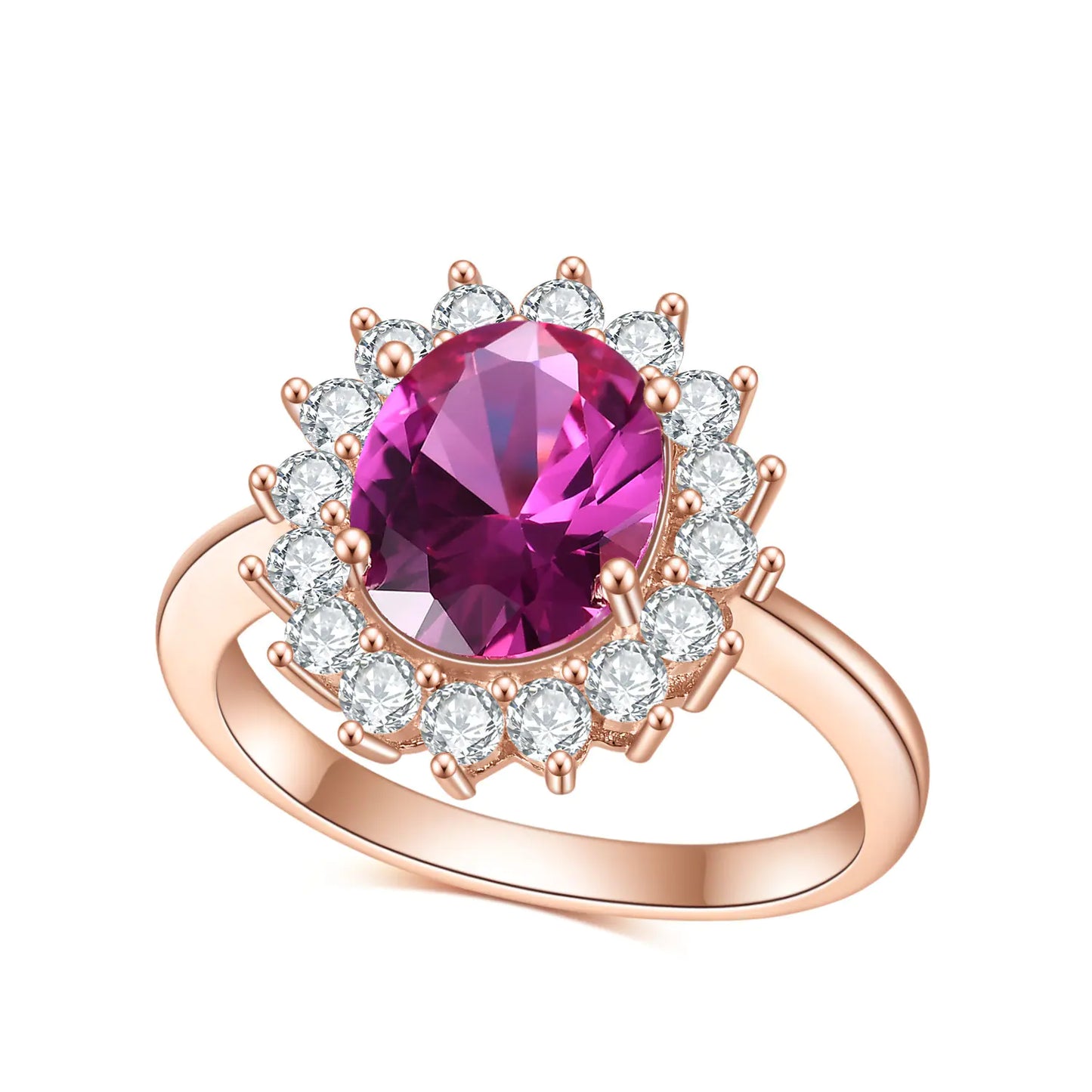 Gem-Inlaid Simple Women's Fashion Ring