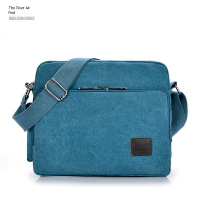 Vintage Canvas Crossbody Bag for Men