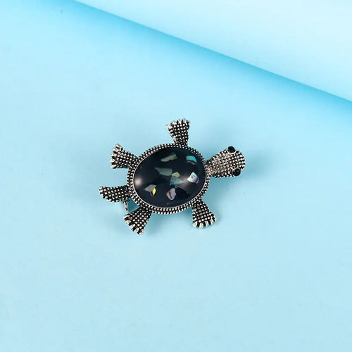 Custom Animal Pattern Brooch for Women - Alloy Turtle Design