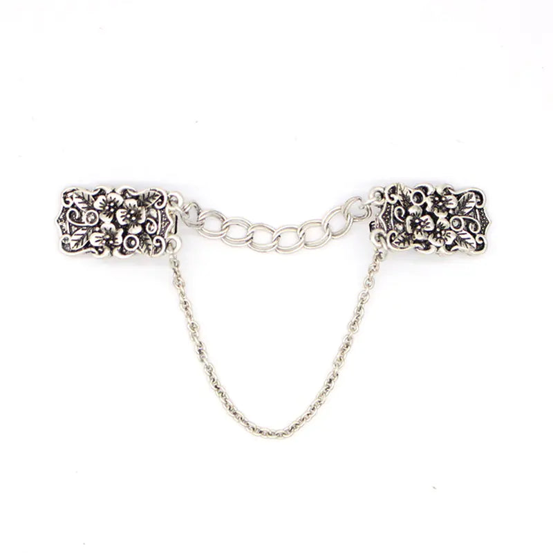 Fashion Vintage Floral Silver Brooch for Shirts and Scarves