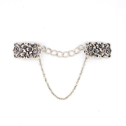 Fashion Vintage Floral Silver Brooch for Shirts and Scarves