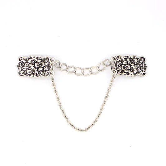 Fashion Vintage Floral Silver Brooch for Shirts and Scarves