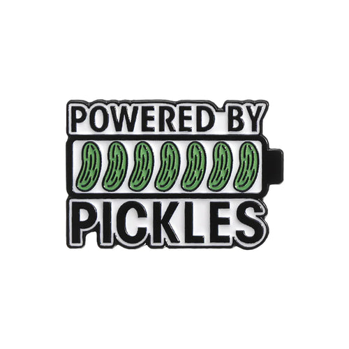 Cute Green Pickled Cucumber Brooch – Fun Vegetable Zinc Alloy Pin Badge