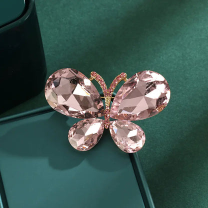 Luxury Animal Rhinestone Butterfly Brooch for Women