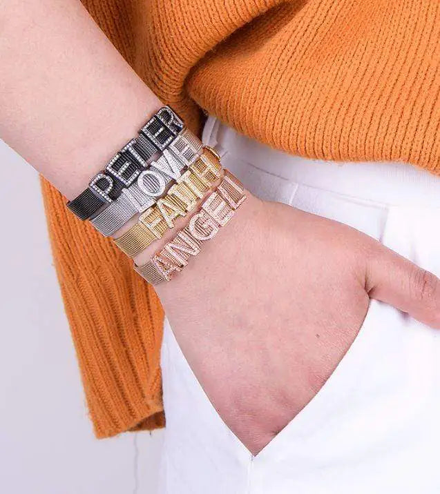 Gold Slider Bracelet - Adjustable Everyday Jewelry | Aethel Adorn