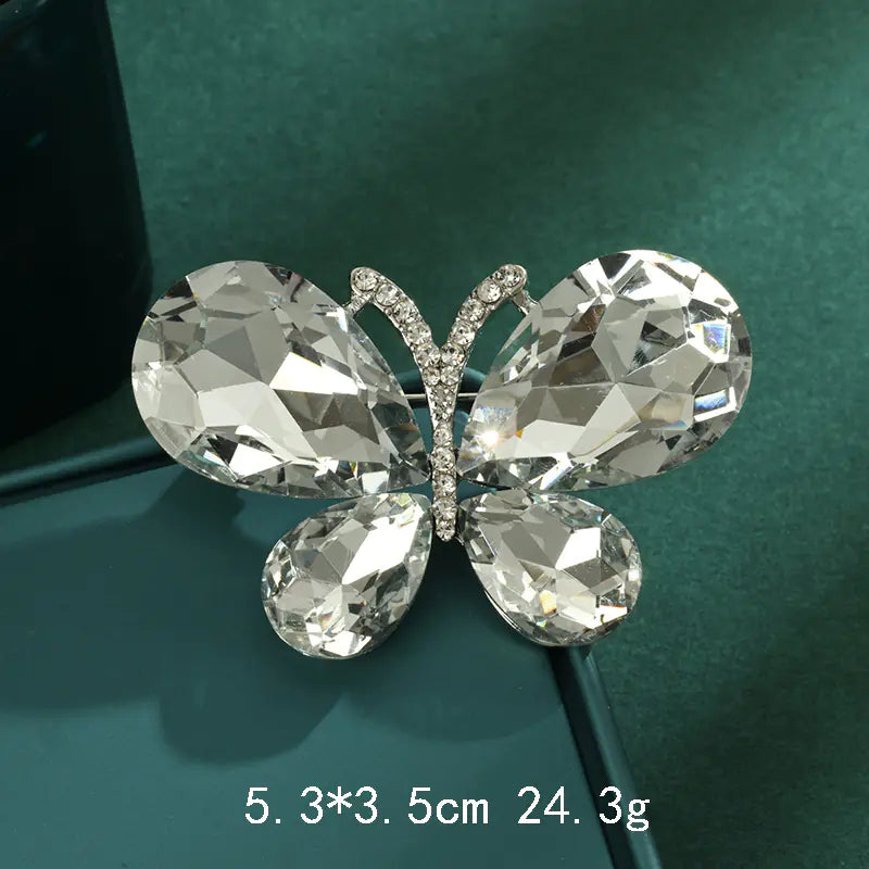 Luxury Animal Rhinestone Butterfly Brooch for Women