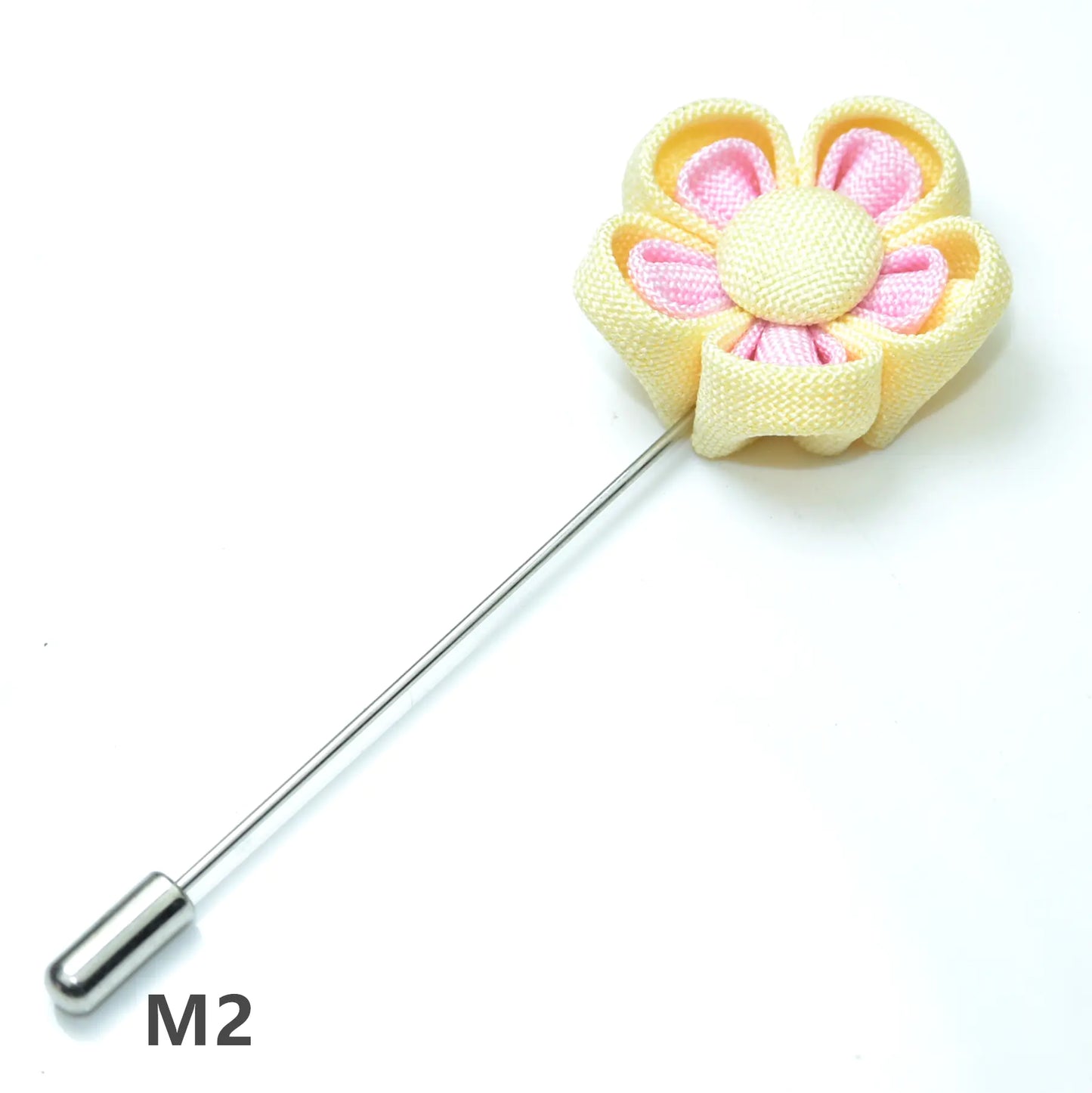 Floral Brooch for Hanfu - Two Color Petals Design