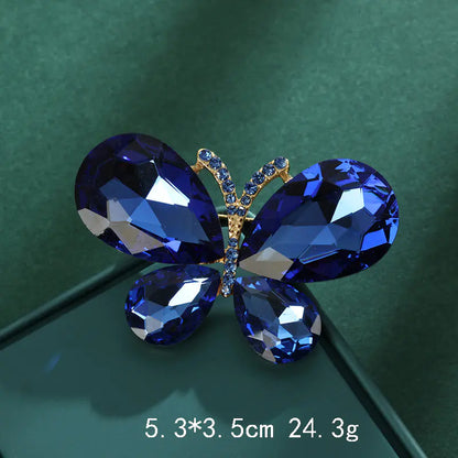 Luxury Animal Rhinestone Butterfly Brooch for Women