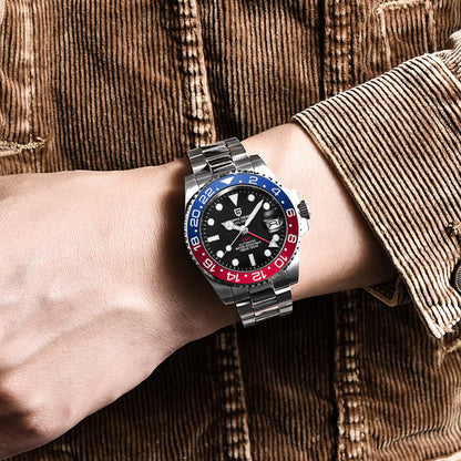 Calendar Luminous Men's Stainless Steel Watch