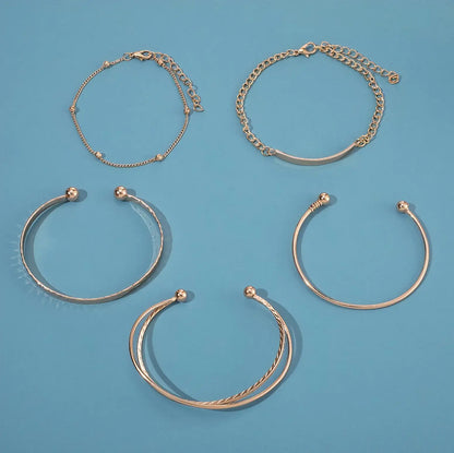 Stacked Bracelet Set #18 - Trendy Layered Jewelry | Aethel Adorn