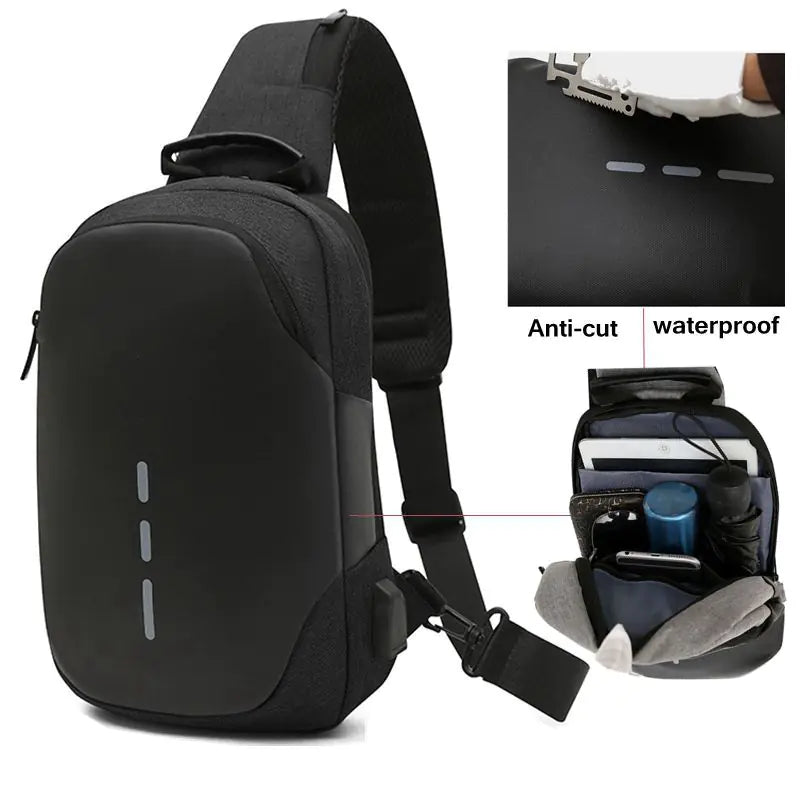Crossbody Bag for Men and Women - Small Backpack