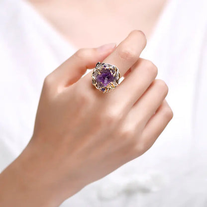 Italian Two-tone S925 Silver Ring