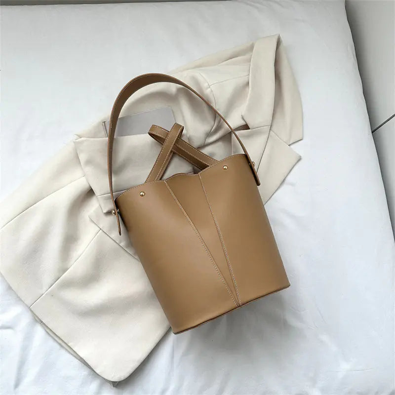 Women's Casual Large Capacity Handheld Bucket Bag