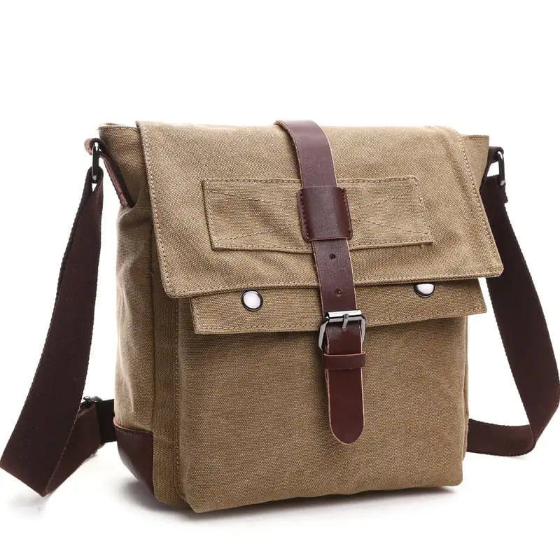 Korean Fashion Casual Canvas Crossbody Bag for Men