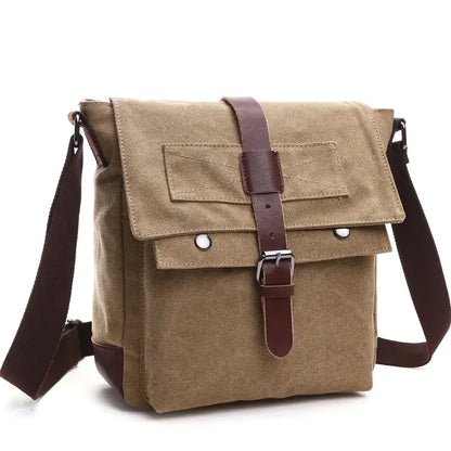 Korean Fashion Casual Canvas Crossbody Bag for Men