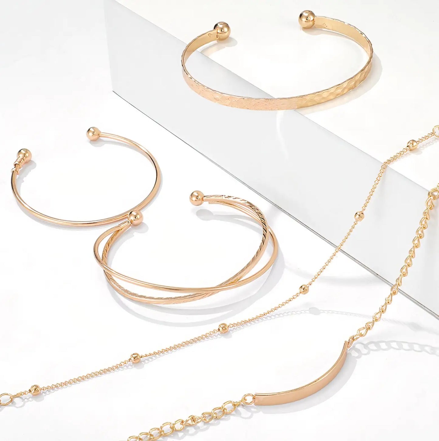 Stacked Bracelet Set #18 - Trendy Layered Jewelry | Aethel Adorn